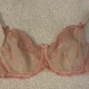 Beautiful Peach and Cream Bralette